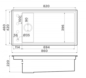 Omoikiri KINARU PRO 86-U/I DO �����